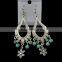 Gypsy Women Festival Jewelry Earrings Tibetan Silver Plated Round Beads Ear Hook
