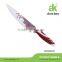Rose pattern printing blade color knives set non-stick knife set