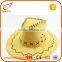 Wholesale summer beautiful kids straw boater hat