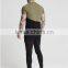 New style t shirt design for men 95 cotton 5 spandex curved hem t shirts