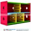 2016 Beautiful color children plastic combined storage cabinet