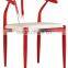 Hot sale iron steel outdoor garden or restaurant metal dining coffee chair T series