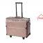 Professional Travel Portable Trolley Rolling Makeup Brush Cosmetic Case For Outdoor Camping