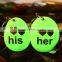 Green luminous decorative polished river pebble stone,green polished pebbles,garden pebbles for sale