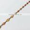 Natural Multi-Color Gemstone Bezel beaded chain 925 silver Citrine