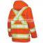 Polyester Inner Polyester Mesh Contrasting Trim with Back X Pattern Safety Hi Vis Workwear