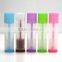 colored transparent lip balm container
