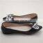 2016 fancy shoes china point toe flat shoes colorful bow ballerina shoes