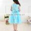 Wholesale High Quality Fashion Frozen Long Sleeve Off Shoulder Lace Peplum Girl's Dress