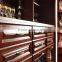 China top manufacturer customized antique solid wood red wine cabinet