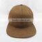Factory wholesale blank flat brim fashion 5 panel snapback cap/hat