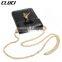 hasp open leather ladies messenger bag chain shoulder bag small
