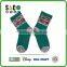green free knitting stripe children socks