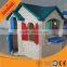 Plastic Garden House Kids Playhouse With Slide
