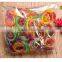 Three colours mixed transparent crystal stone elastic hair band