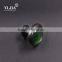 1 inch forest green zinc base glass knobs for cabinets