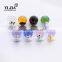 Gold Zinc Alloy Violet Amethyst Glass Cabinet Knob