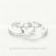 Fine Jewelry Fashion European Design Sterling Silver CZ Couple Open Rings