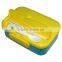 Bpa free plastic lunch box with fork and spoon/bento plastic lunch box