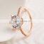 Real rose gold big crystal wedding jewelry latest gold ring designs