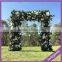 Factory Handmade Garden Decor Artificial Green Leaf Wedding Plant Arch With White Roses