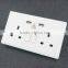 Dual usb outlets wall electrical switch and socket with surge protector