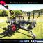 atv towable self powered firewood trailer with grapple,log crane with trailer