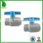 SCH80 standard single union blue handle CPVC ball valve
