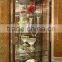 Luxury French Baroque Style Dining Room Glass Sideboard & Hutch/ 4-Door Handmade Carved Kitchen Cupboard Furniture