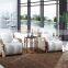 Modern Style 304 Gold Color Stainless Steel Living Room Sofa Set with End Table