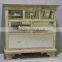 antique natural wooden glass cabinet