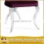 velvet high back stainless steel dining banquet chair