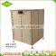 Woven folding rectangular laundry hamper