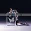 Hot 3d laser transparent photo led crystal keychain