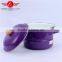 High quality violet enamel casserole / saucepot enamel stockpot