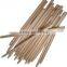 100% Natural Wood Flat Round Fruit Skewer Sticks For Kids Party