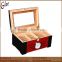 Classical storage wood cigar box with drawer