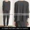 2016 ladies new arrivalfancy grey color loose cotton tops designs imaege