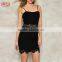 2017 Sexy Crochet Lace Dress Black Cocktail Lace Dress