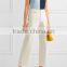 New Style Blouses Neck Ladies Ribbed Tank Top Designs hst2133