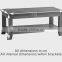 rustic oak wood Coffee Table with 4 Drawers with good design and 100% solid oak wood furniture