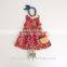 Princess Girl Flower Pattern Print Dress Sleeveless with Cute Baby Girls Dress
