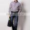 new design contrast fabric made to measure cotton slim men shirt BSZ0079