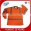 2016 High visibility safety T-shirt vest with ansi isea 107 2010 standard