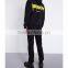 Oversized Men Hoodies Long Sleeves Ribbed Cotton Blends Fleece Logo Print Hoodies Custom Kangaroo Pocket