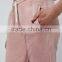 New design pink washed sporty girl track pant joggers jogging pant