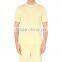 Men's yellow blank summer wholesale cotton pajamas