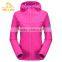 New Design winter colorful womans waterproof softshell jacket