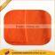 Orange Brushed Plain Hoodies Knitting Fabric