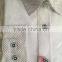 2016 boutique clothing boys fancy shirts school white color TC fabric adjustable cuff